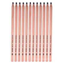 Wholesale pencil wooden smooth 10B pencil black drafting pencil